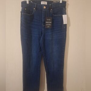 Nicole Miller High Rise Straight Jeans